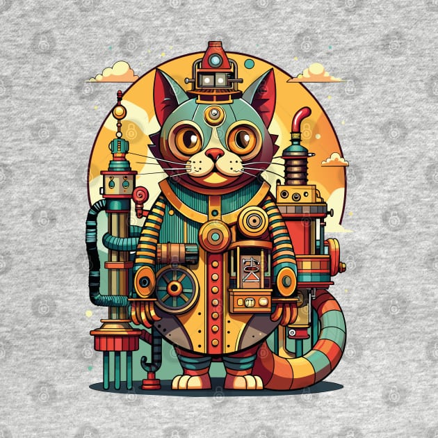 Mechanical Cat by CatCoconut-Art